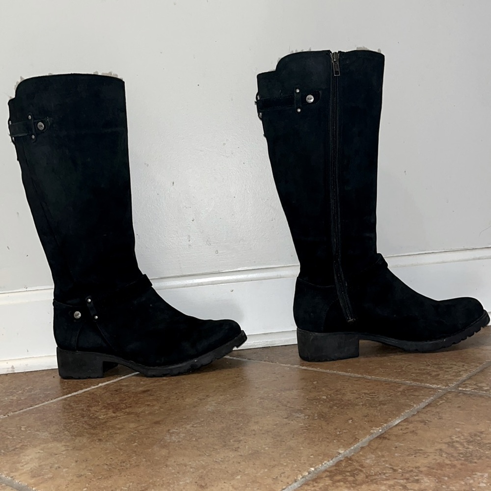 UGG Black Riding Boots w/ Hologram